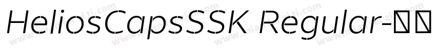HeliosCapsSSK Regular字体转换